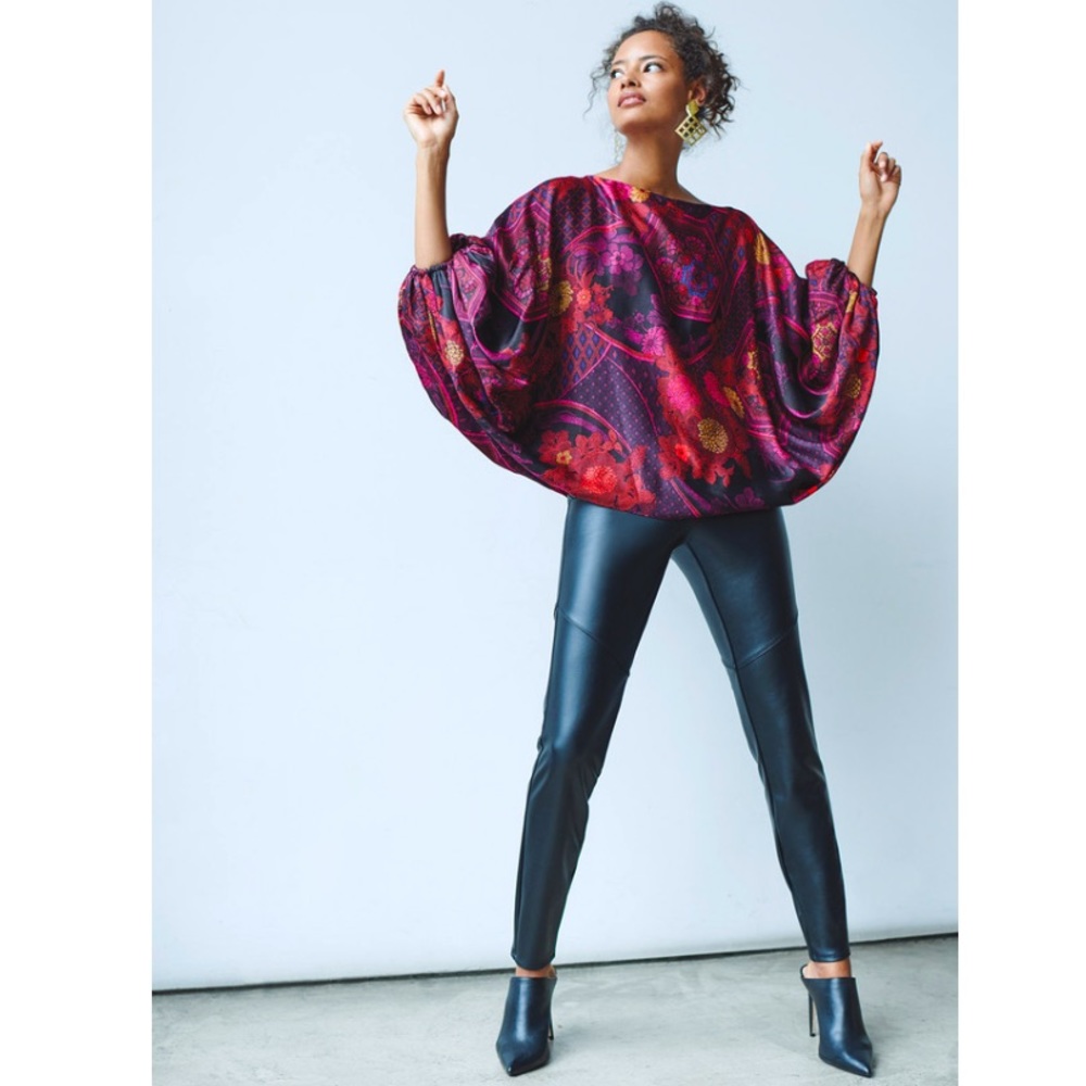 Black Natori Faux Leather Leggings Size L